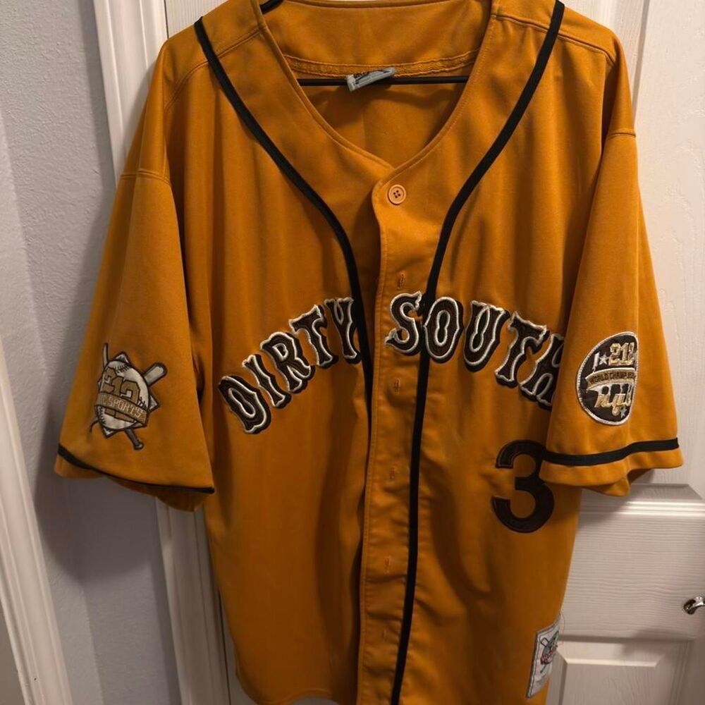 (2003) 212 NYC Sports Dirty South Baseball Jersey - L
